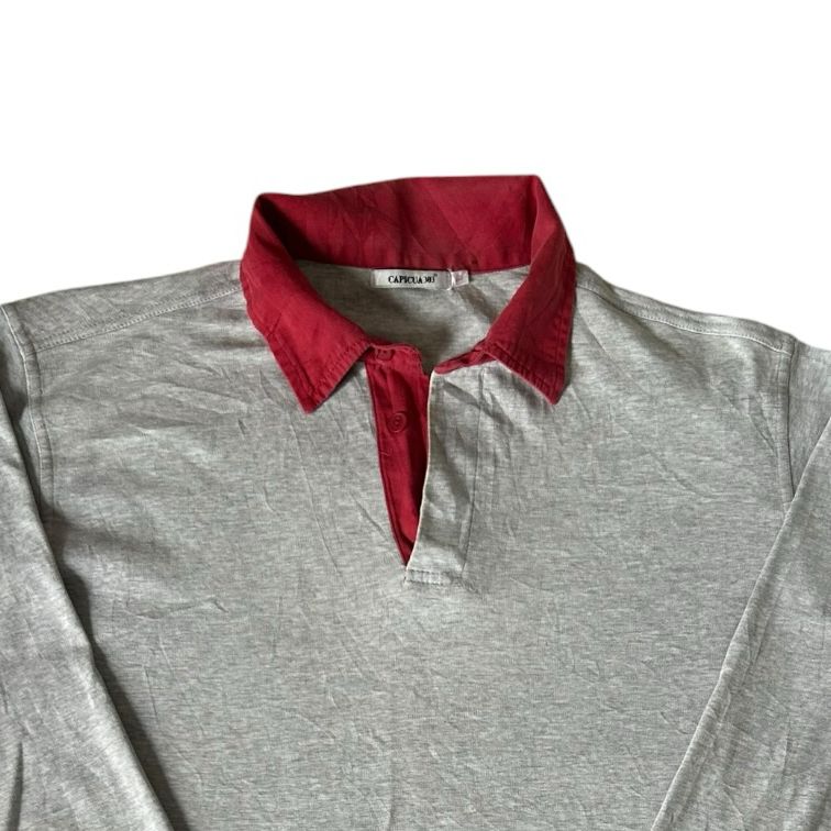 Large Capicua 303 Grey and Red Rugby Shirt