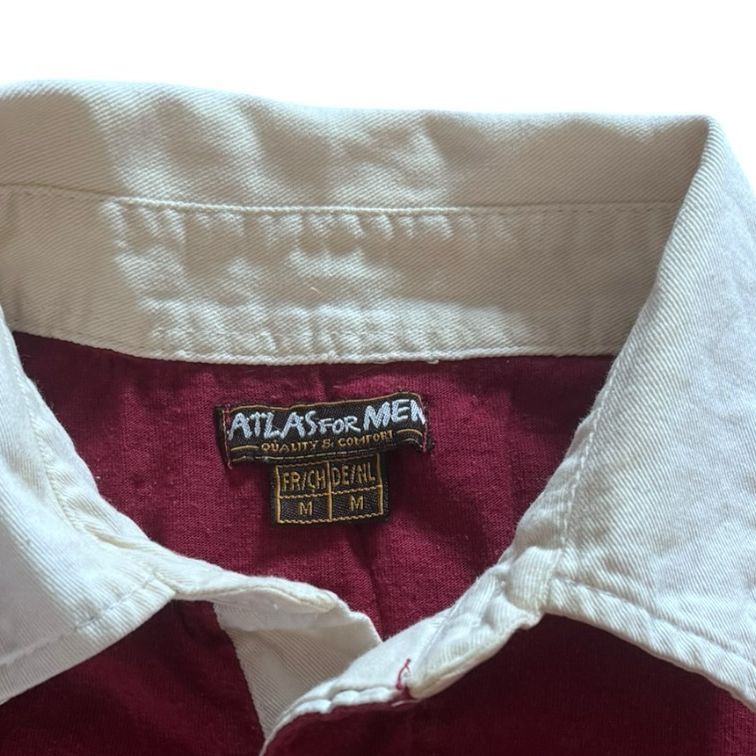 Medium Atlas For Men Deep Red Rugby Shirt