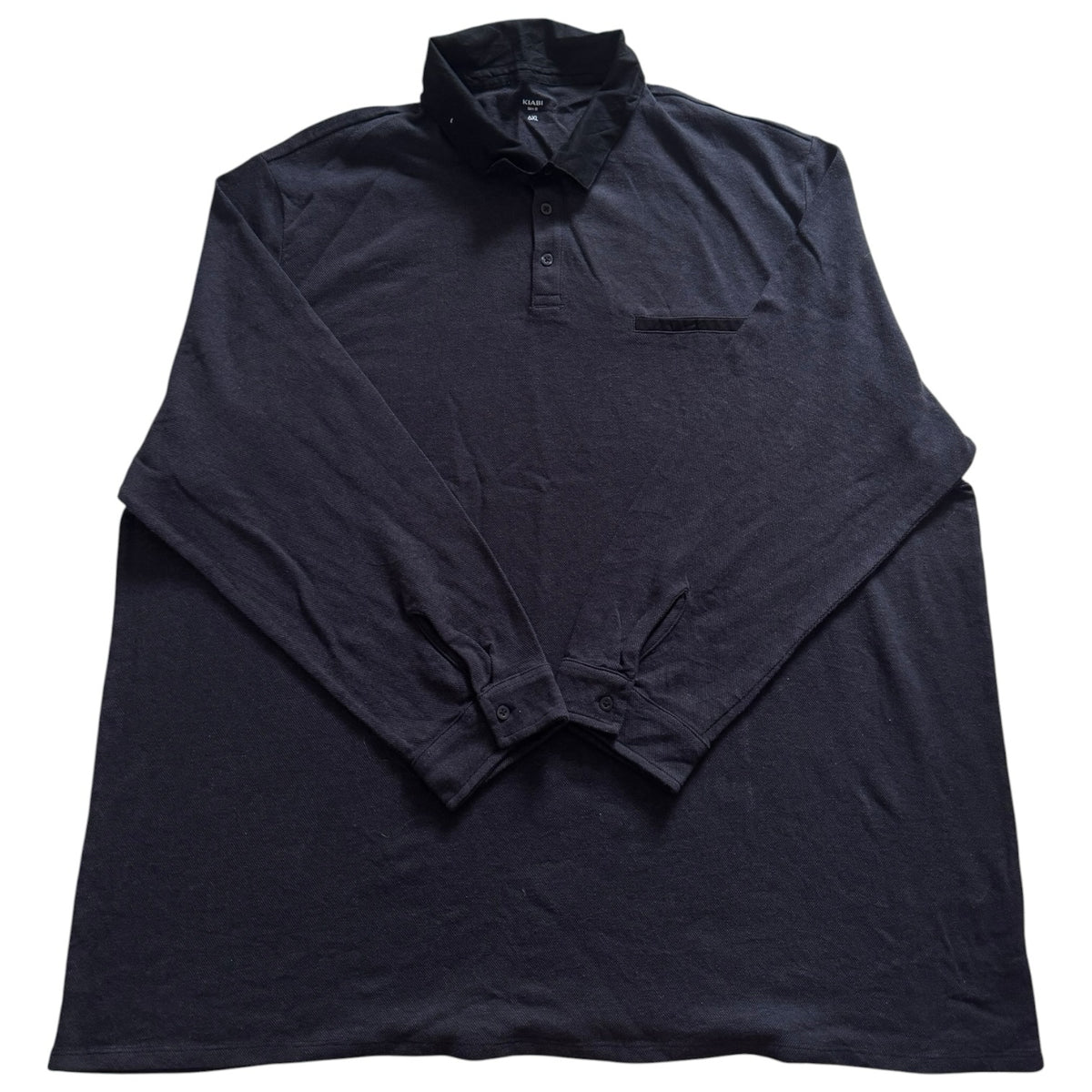 6XL Kiabi Washed Navy Rugby Shirt