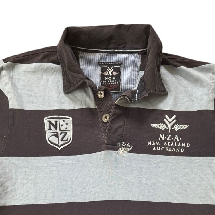 Extra large New Zealand Auckland Blue and Navy Polo Shirt