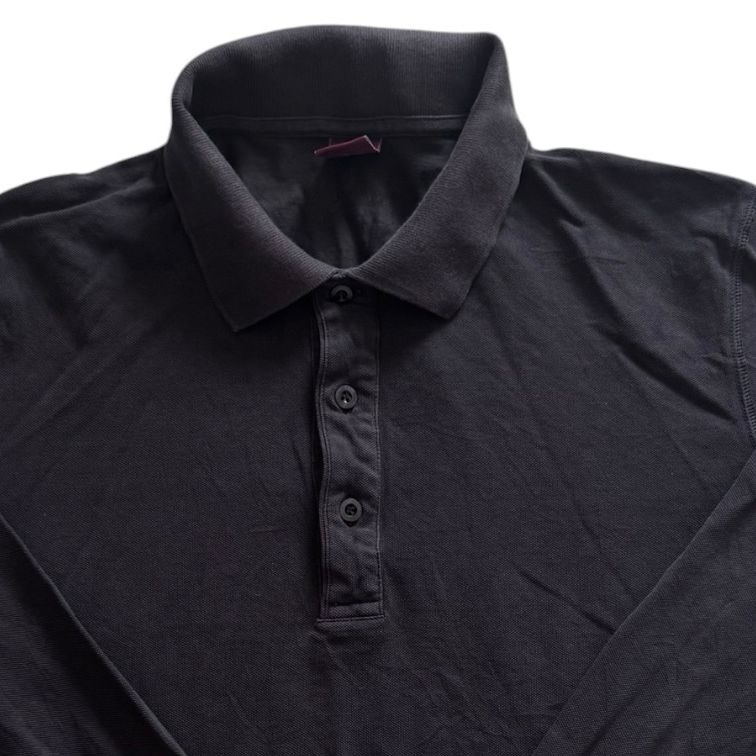 Large Hugo Boss Brown Long Sleeved Polo Shirt