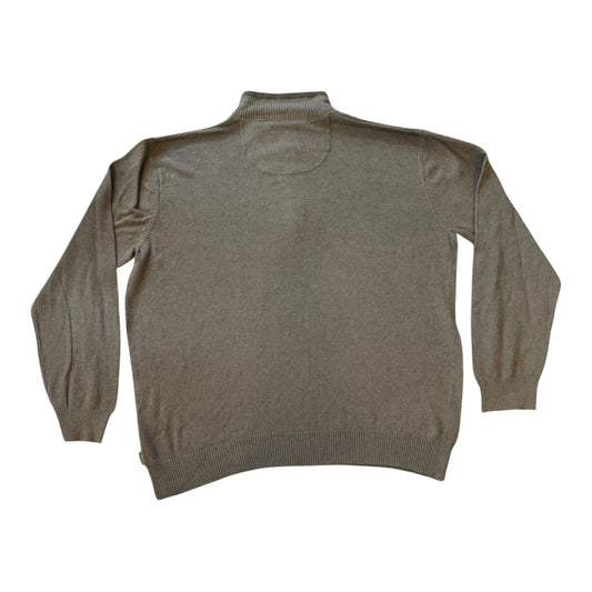 Large Woolrich Grey/ Green 1/4 Zip