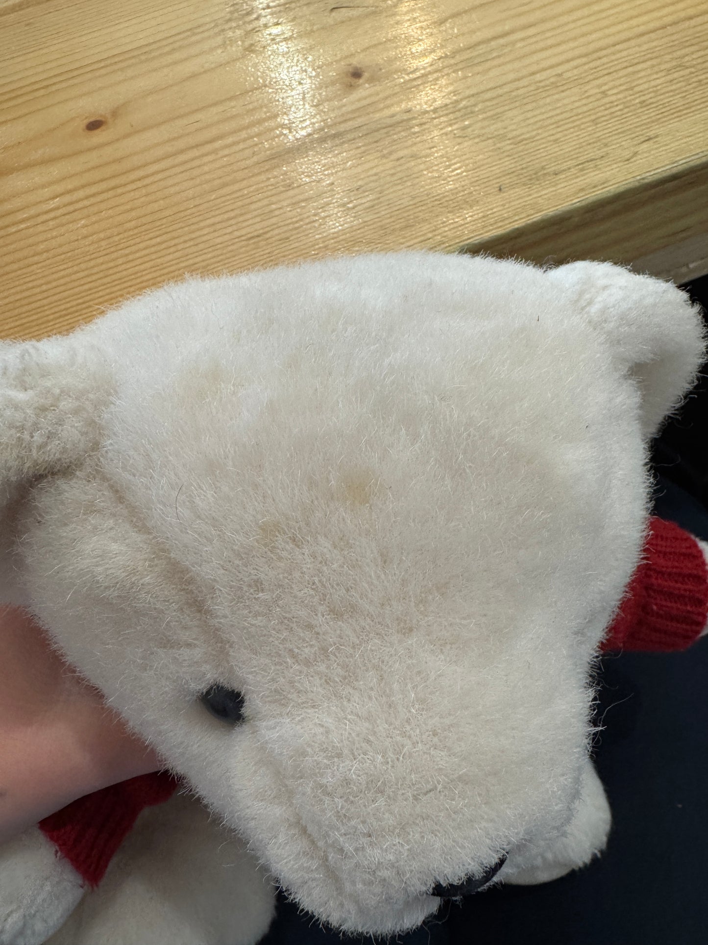 Ralph Lauren White Teddy Bear With Red Polo 2000 Jumper