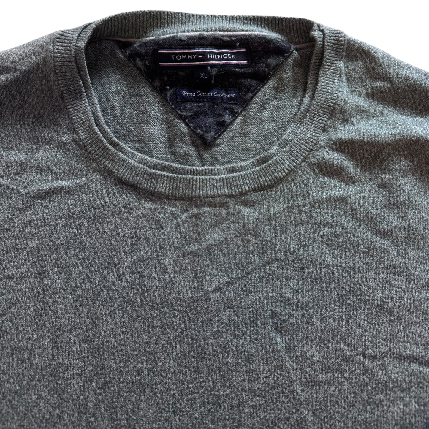 Extra Large Tommy Hilfiger Grey Knitted Jumper