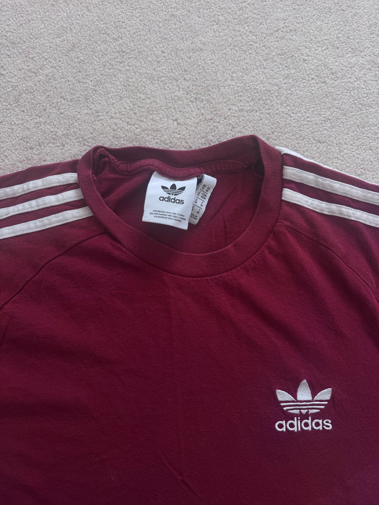 Medium Adidas Burgundy T-Shirt