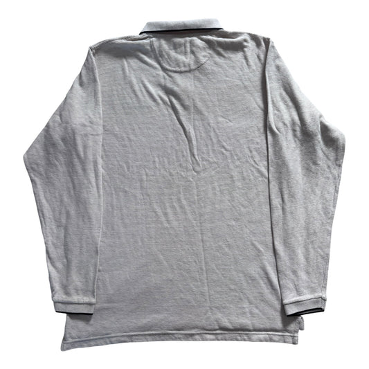 Small Chaps White Long Sleeved Polo Shirt