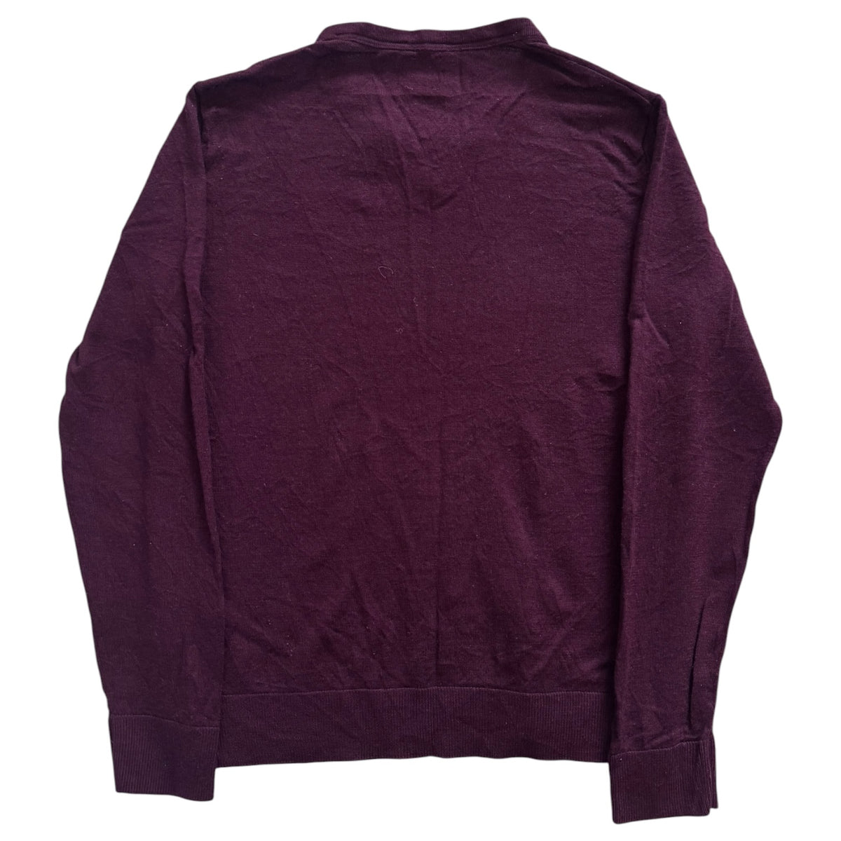 Small GAP Burgundy V-Neck Knitted Jumper