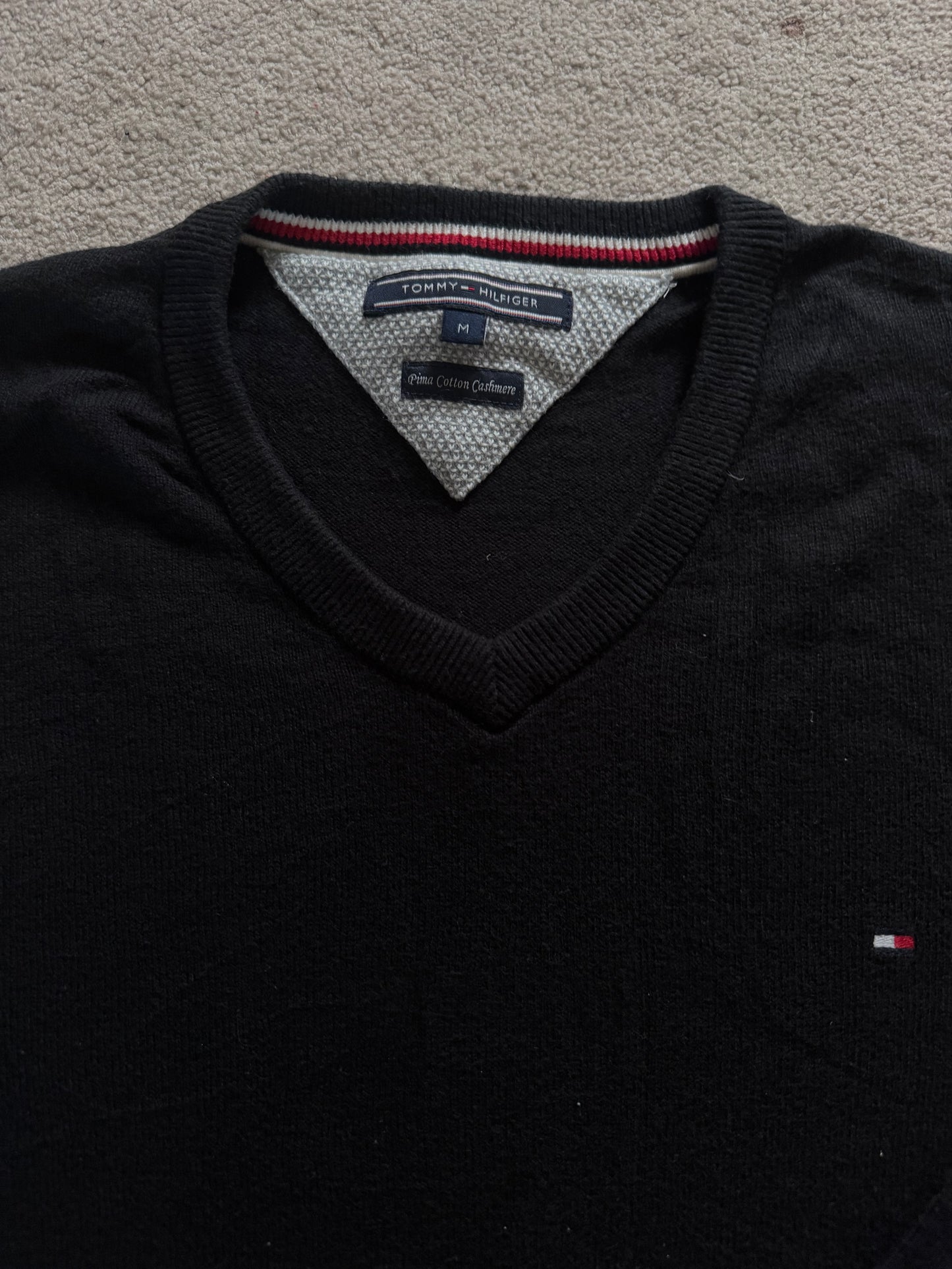 Medium Tommy Hilfiger Black Knitted Jumper