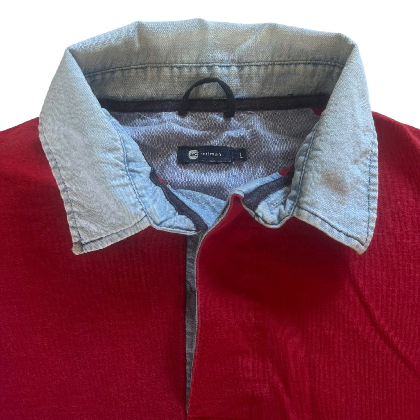 Large MC Knitman Red Polo Shirt