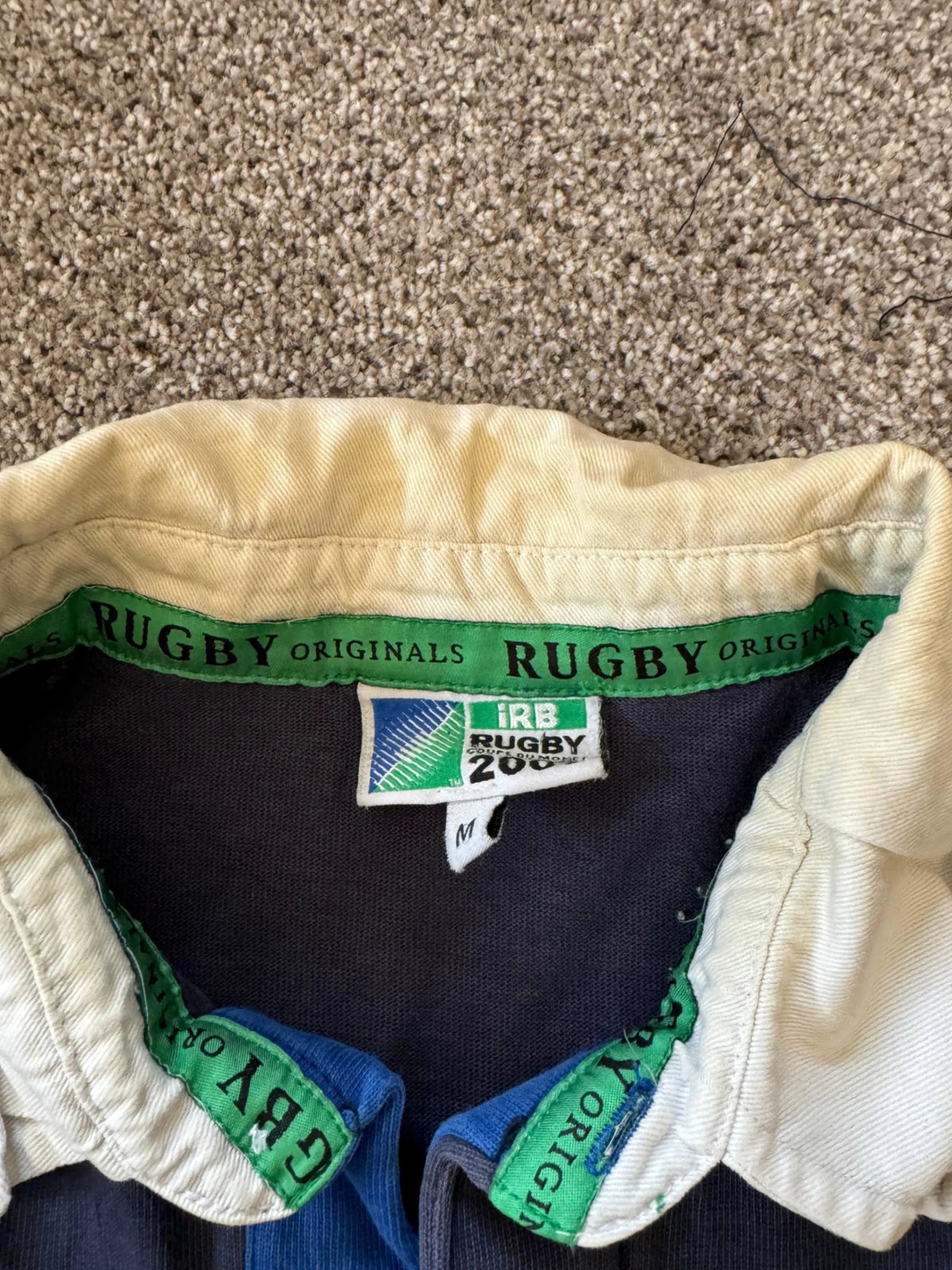 Medium France 2007 Rugby World Cup Navy Rugby Shirt