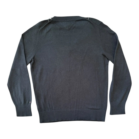 Womans Extra large Tommy Hilfiger Black V-Neck Argyle Jumper