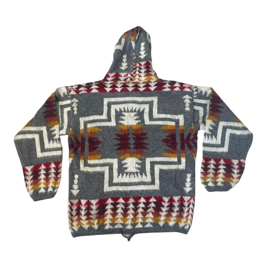 Ecuadorian Grey Knitted Hoodie