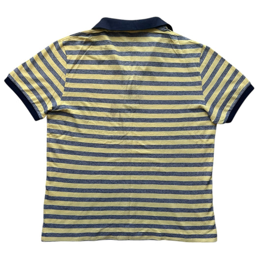 Large Lacoste Yellow and Blue Polo Shirt