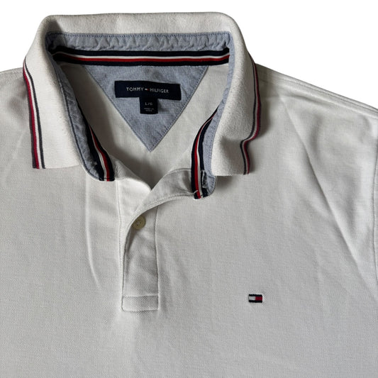 Large Tommy Hilfiger White Polo Shirt