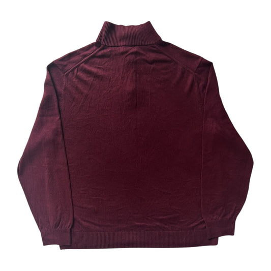 Extra Large Nautica Burgundy 1/4 Zip