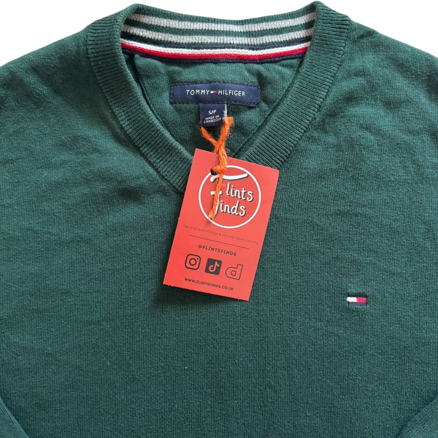 Small Tommy Hilfiger Green Knitted Jumper