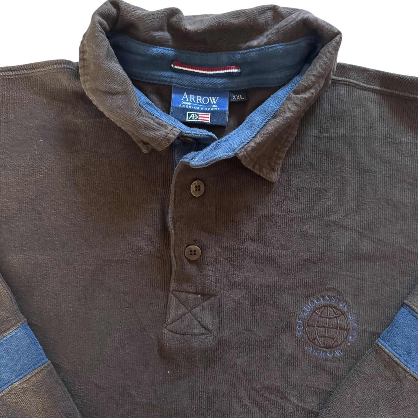 XXL Arrow America’s Sport Brown Rugby Shirt