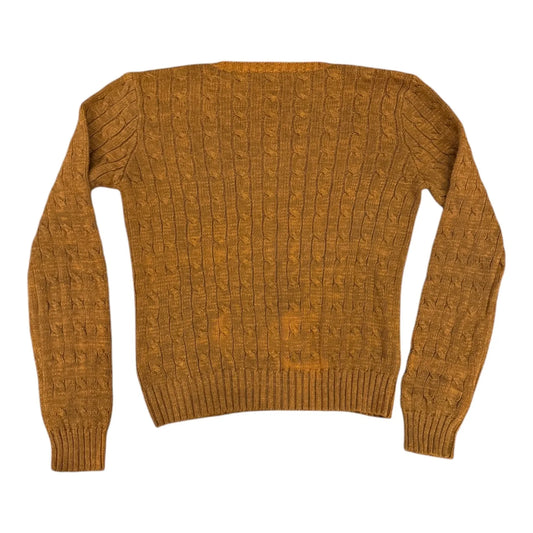 Womans Medium Ralph Lauren Brown Cable Knit