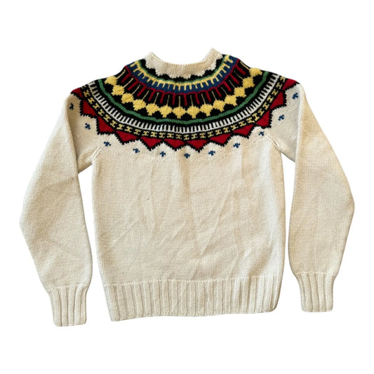 Womans Medium Ralph Lauren Fair Isle Wool Knitted Jumper