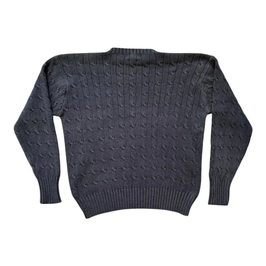 Medium Ralph Lauren Navy Cable Knit Jumper
