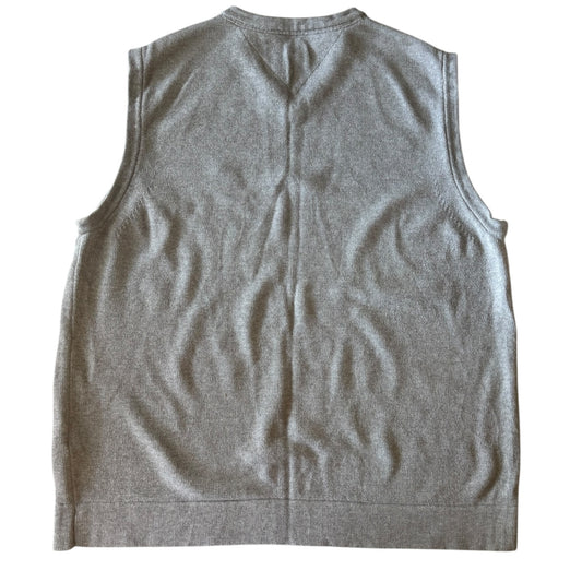 Large Tommy Hilfiger Grey Thick Knitted Sweater Vest