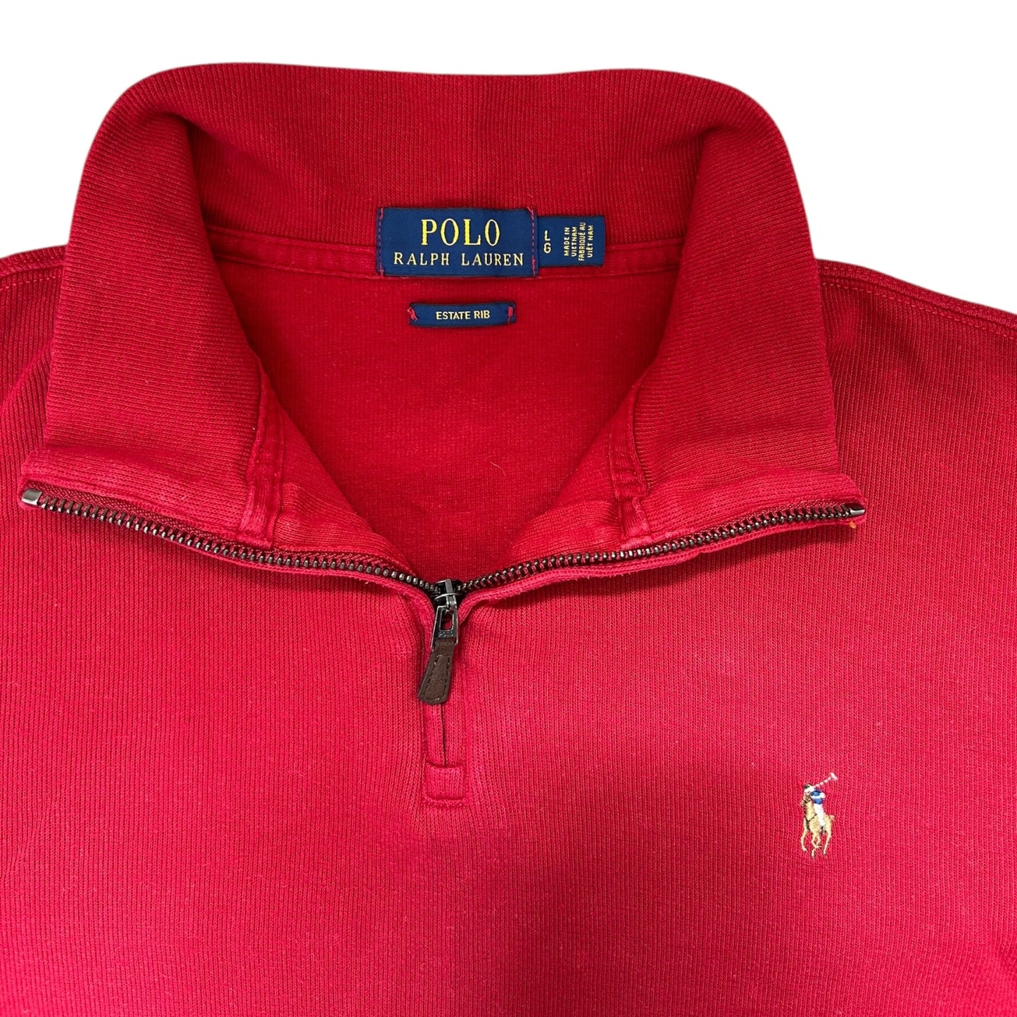 Large Ralph Lauren Red 1/4 Zip