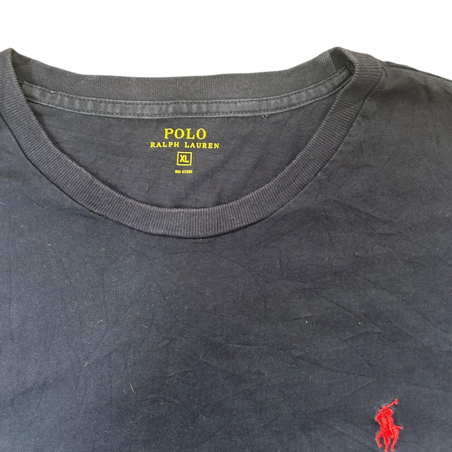 Extra Large Ralph Lauren Navy Long Sleeved T-Shirt