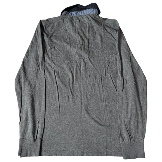 Medium Reserved Apparel & Co Grey Rugby Shirt