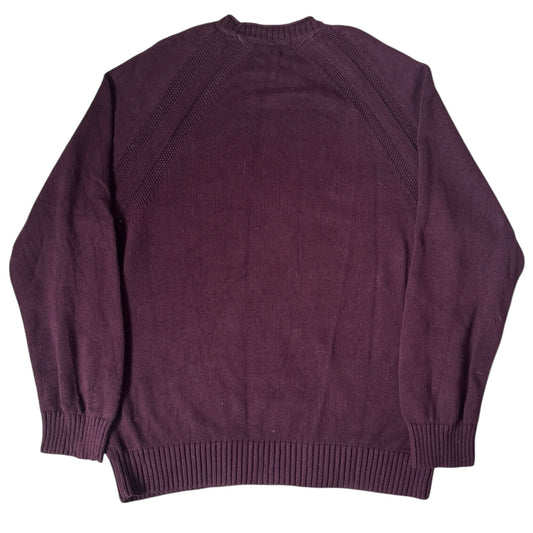 Extra Large Tommy Hilfiger Burgundy Knitted Jumper