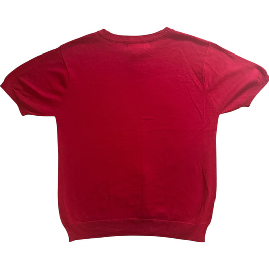 Medium Crystal Kole Red Flag Knitted Jumper