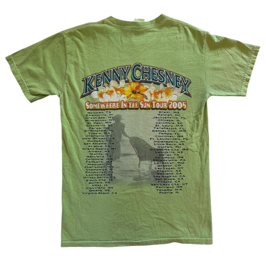Small Gildan Kenny Chesney Green Graphic T-Shirt
