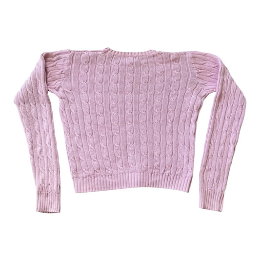 Aged 8/10 Ralph Lauren Pink Cable Knit