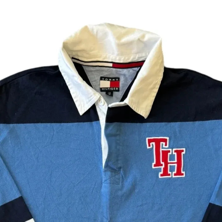 Aged 12 Tommy Hilfiger Blue Rugby Shirt