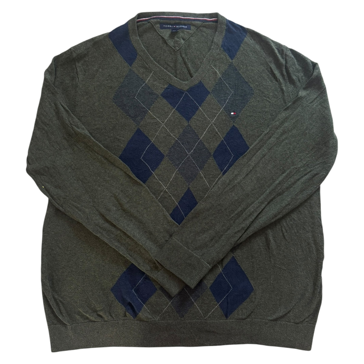 Extra Large Tommy Hilfiger Green Knitted Jumper