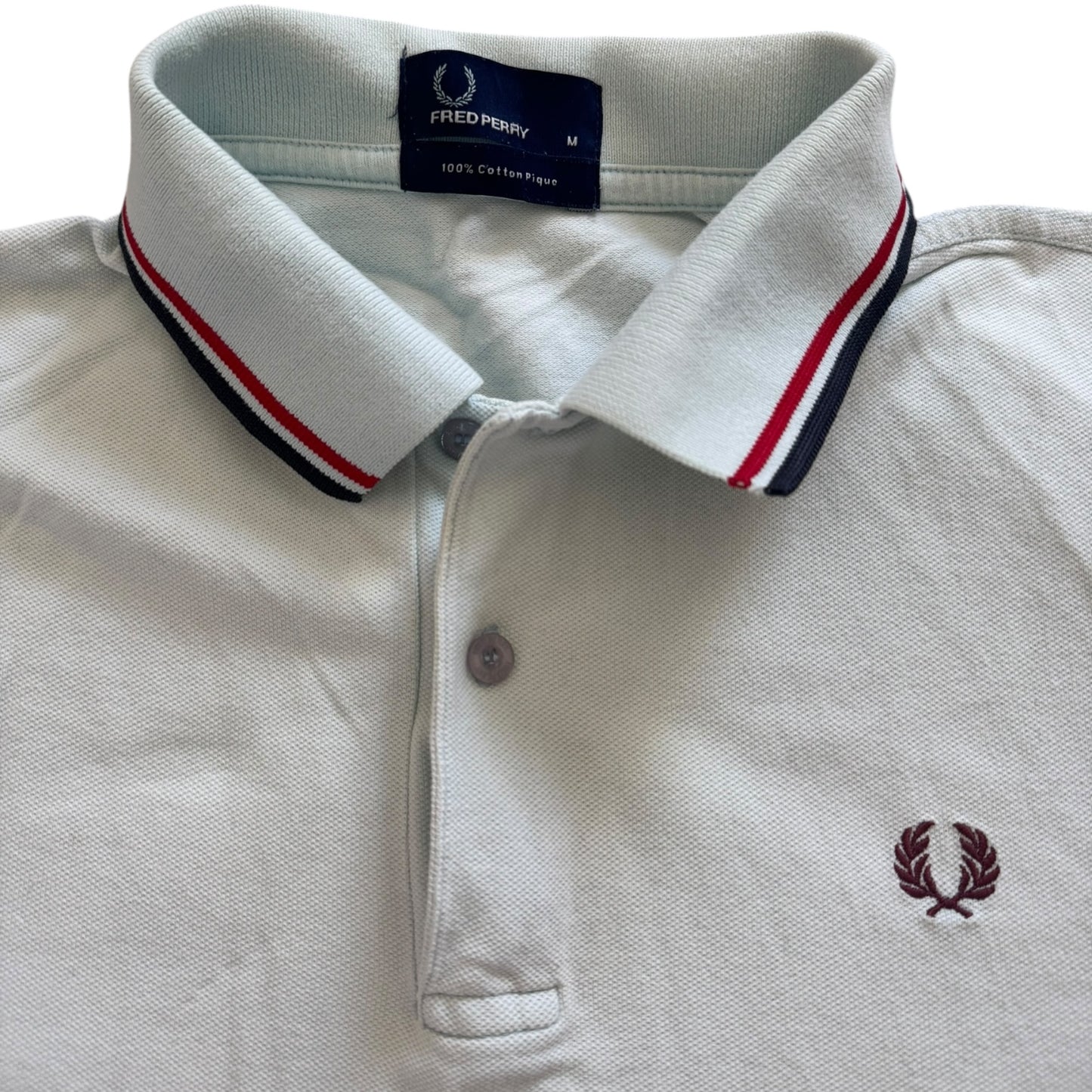 Medium Fred Perry Mint Green Polo Shirt