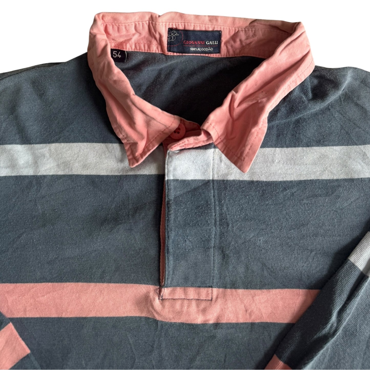 Small Giovanni Galli Blue Striped Rugby Shirt