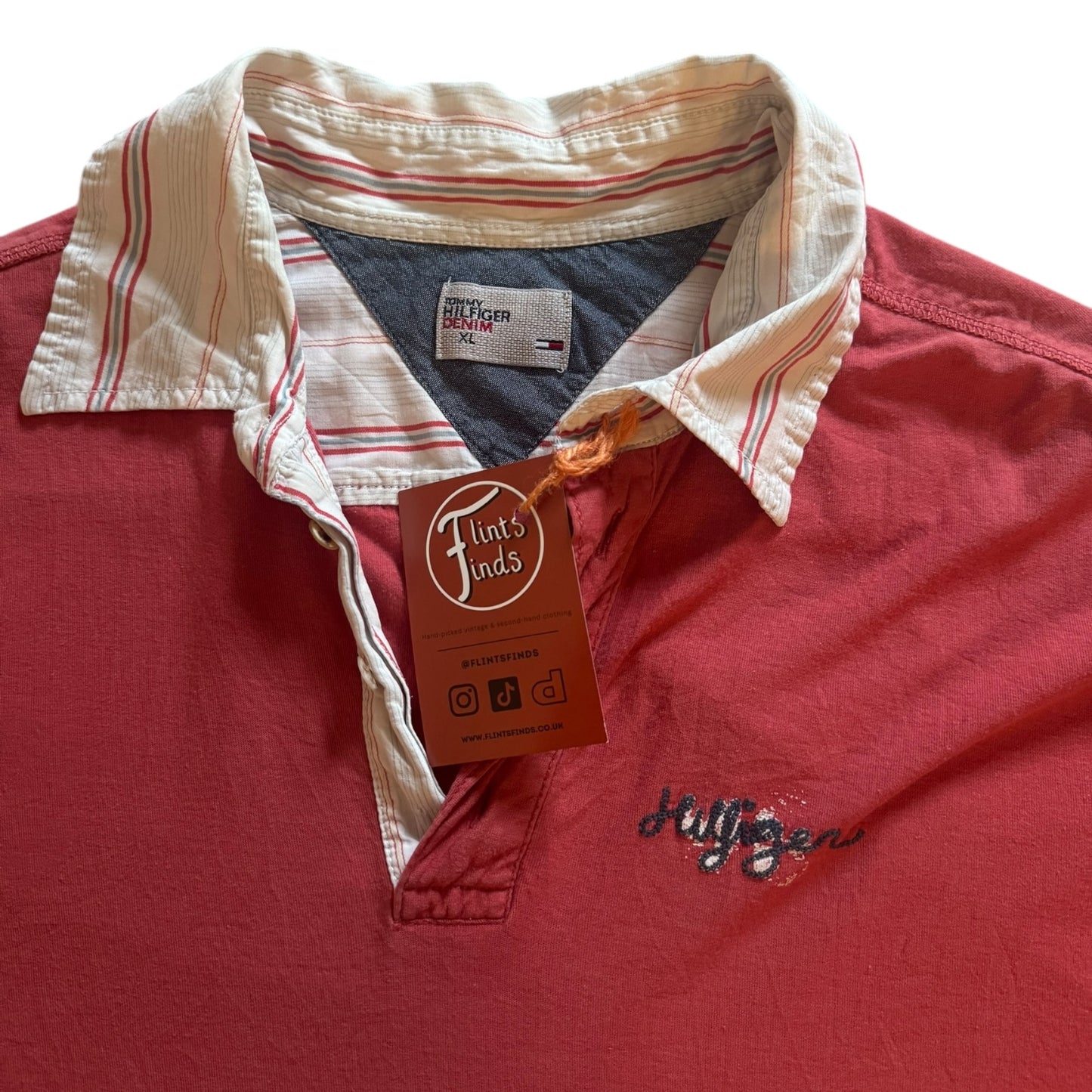 Extra Large Tommy Hilfiger Red Polo Shirt