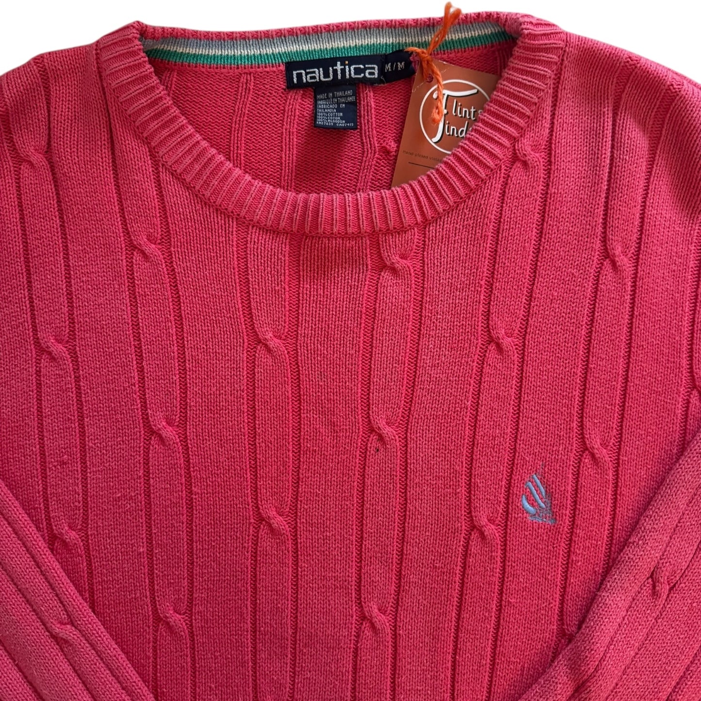 Medium Nautica Pink Cable Knit Jumper