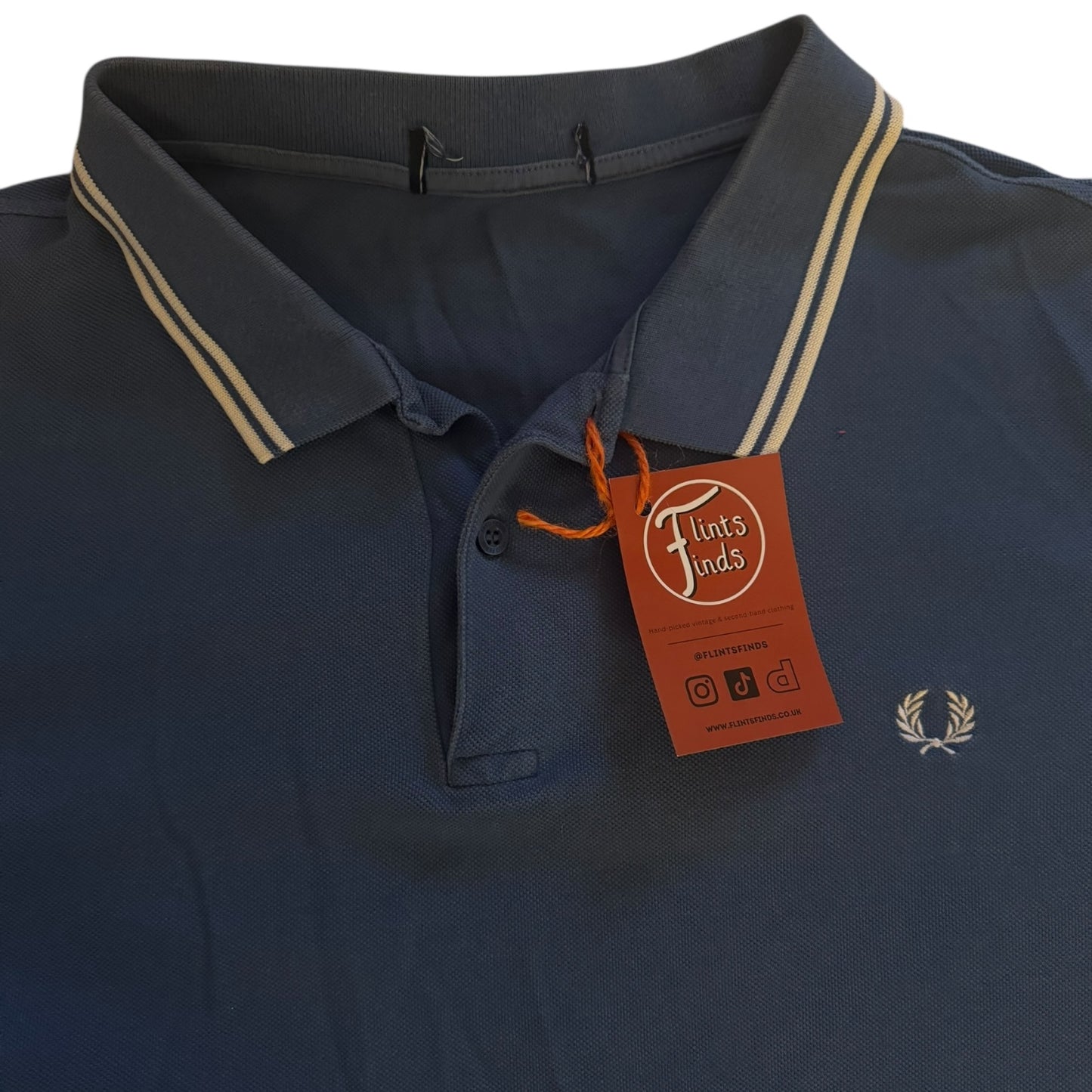 Extra Large Fred Perry Blue Polo Shirt