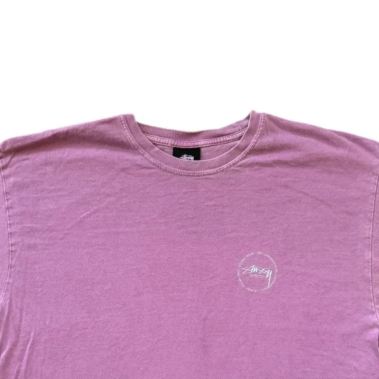 Large Stussy Pink T-Shirt