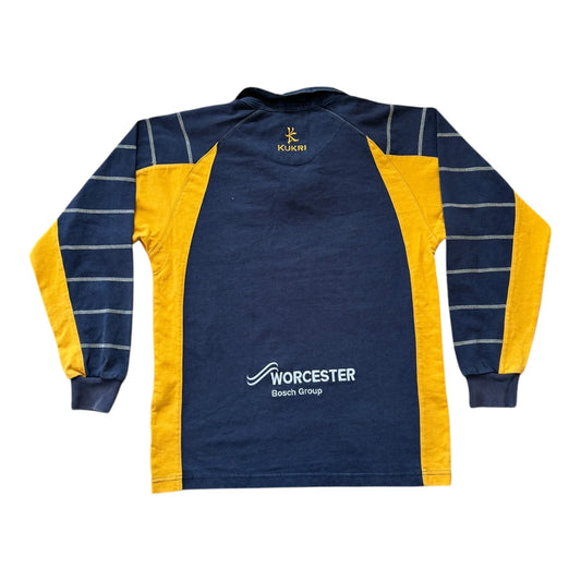 Extra small Kukri Navy Worcester Warriors Rugby Shirt