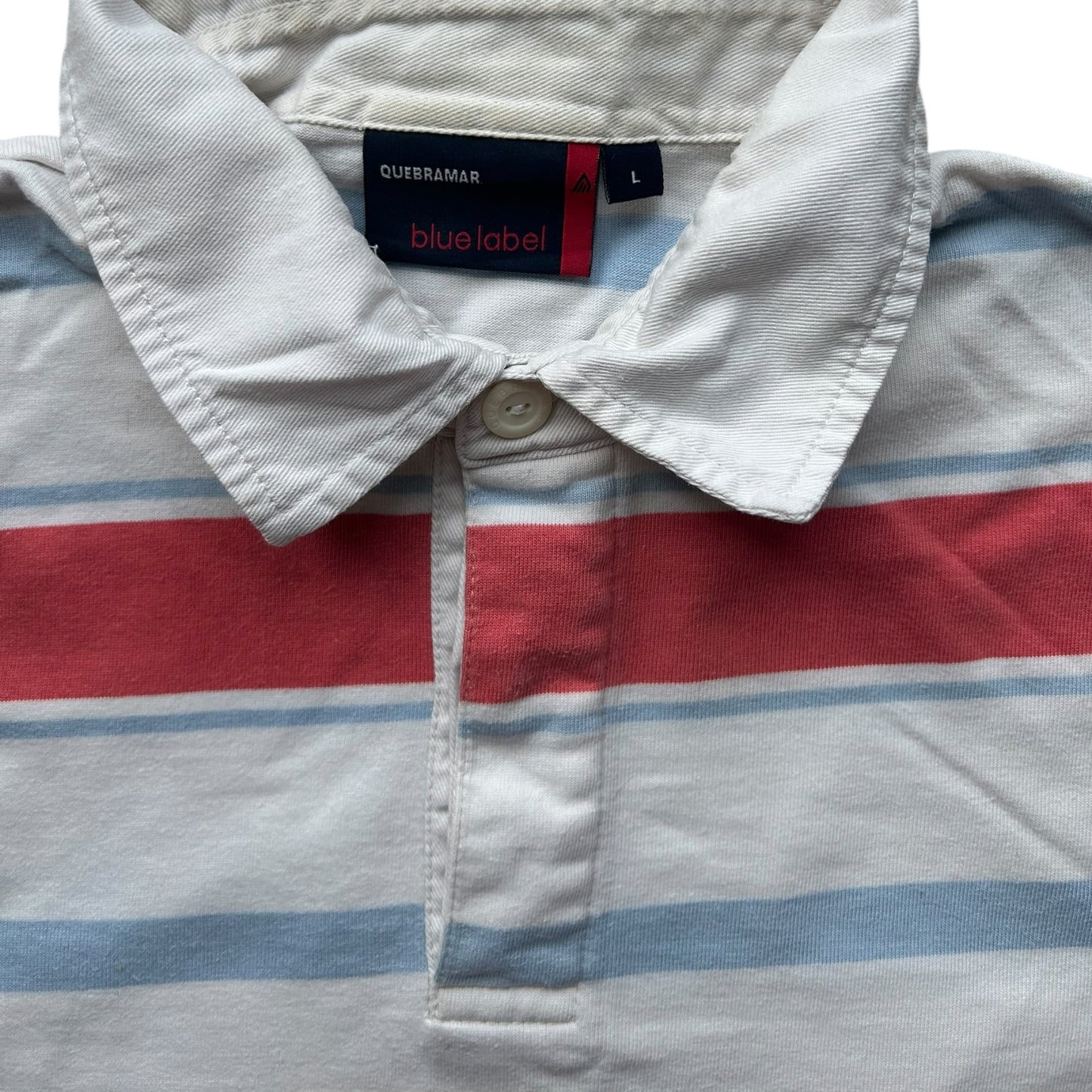 Large Quebramar Striped Long Sleeve Rugby Shirt