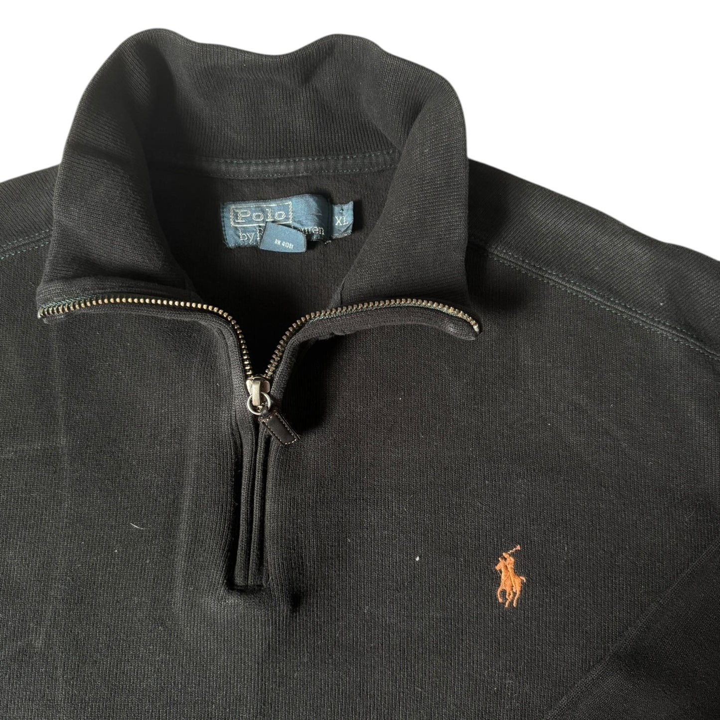 Extra Large Ralph Lauren Black 1/4 Zip