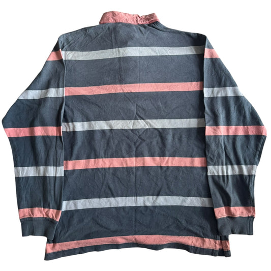 Small Giovanni Galli Blue Striped Rugby Shirt