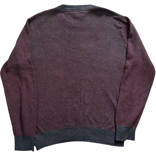 Large Tommy Hilfiger Burgundy Knitted Jumper