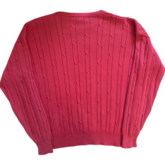 Medium Nautica Pink Cable Knit Jumper