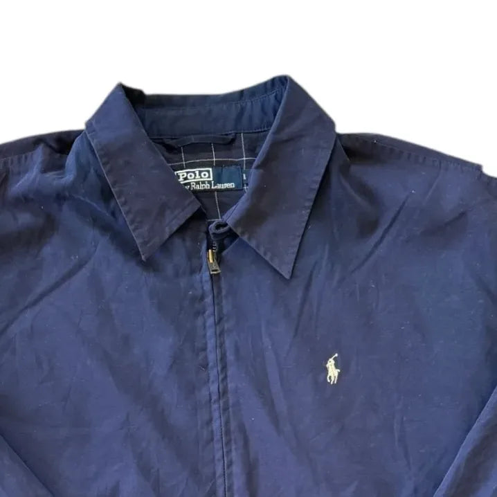 Large Ralph Lauren Navy Harrington Jacket