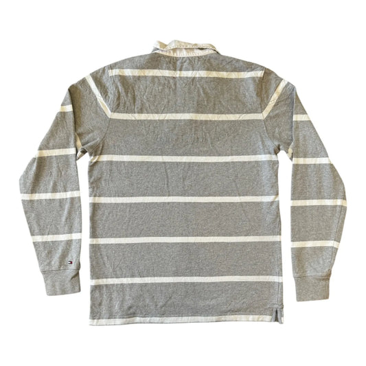 Large Tommy Hilfiger Grey Rugby Shirt