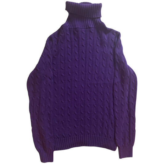 Woman’s Medium Ralph Lauren Purple Cable Knit Jumper