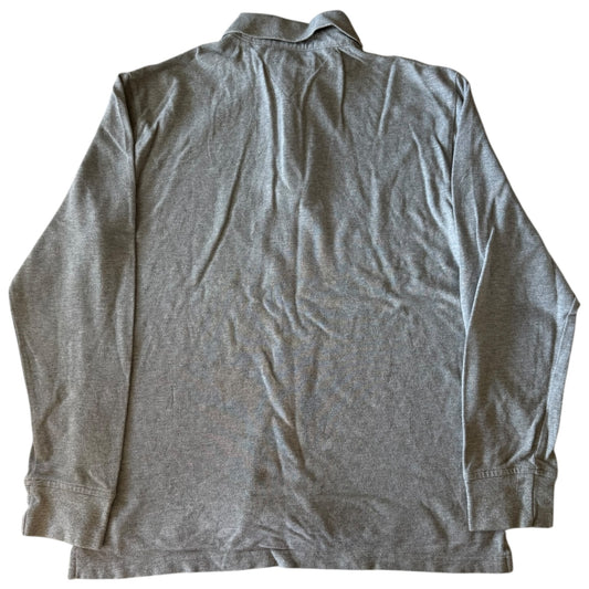 Medium Tommy Hilfiger Grey Long Sleeved Polo Shirt